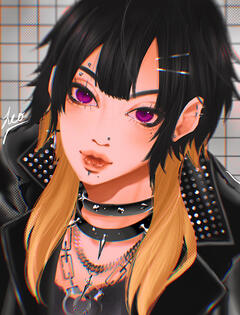 digital drawing of my OC. 2023